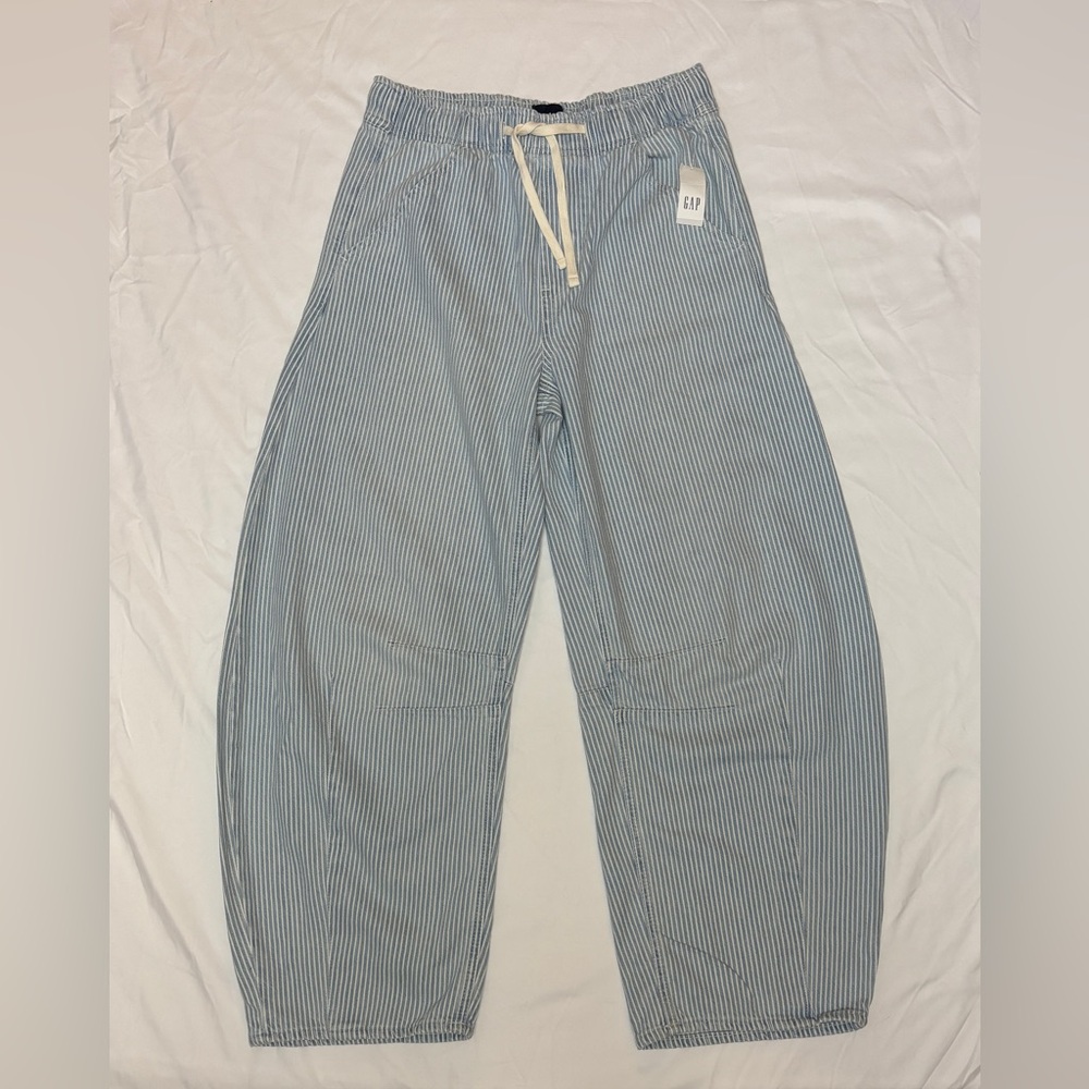 GAP UltraSoft Railroad Striped Easy Horseshoe Jeans XXS NWT